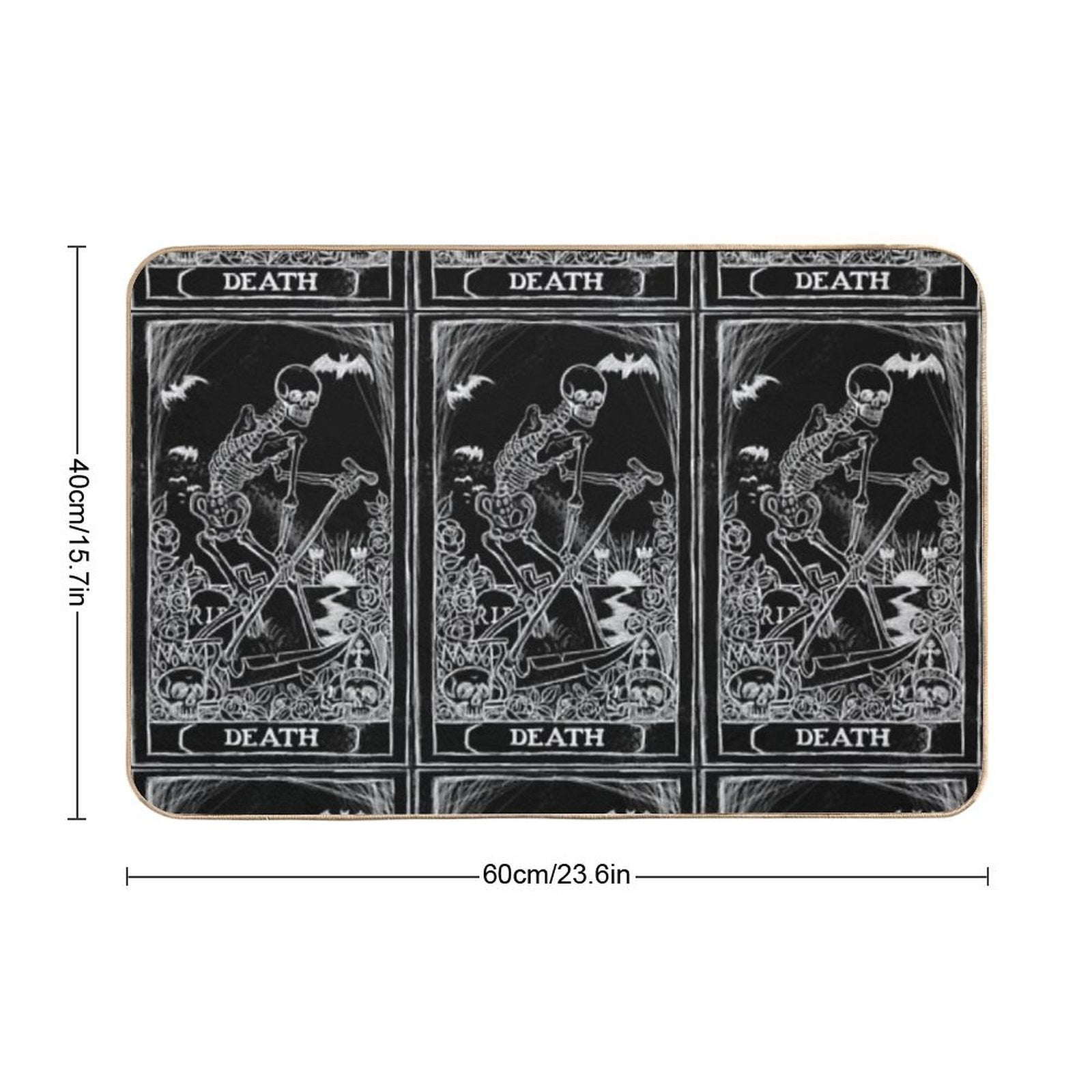 Death Card  Easy Maintenance Bath Mat