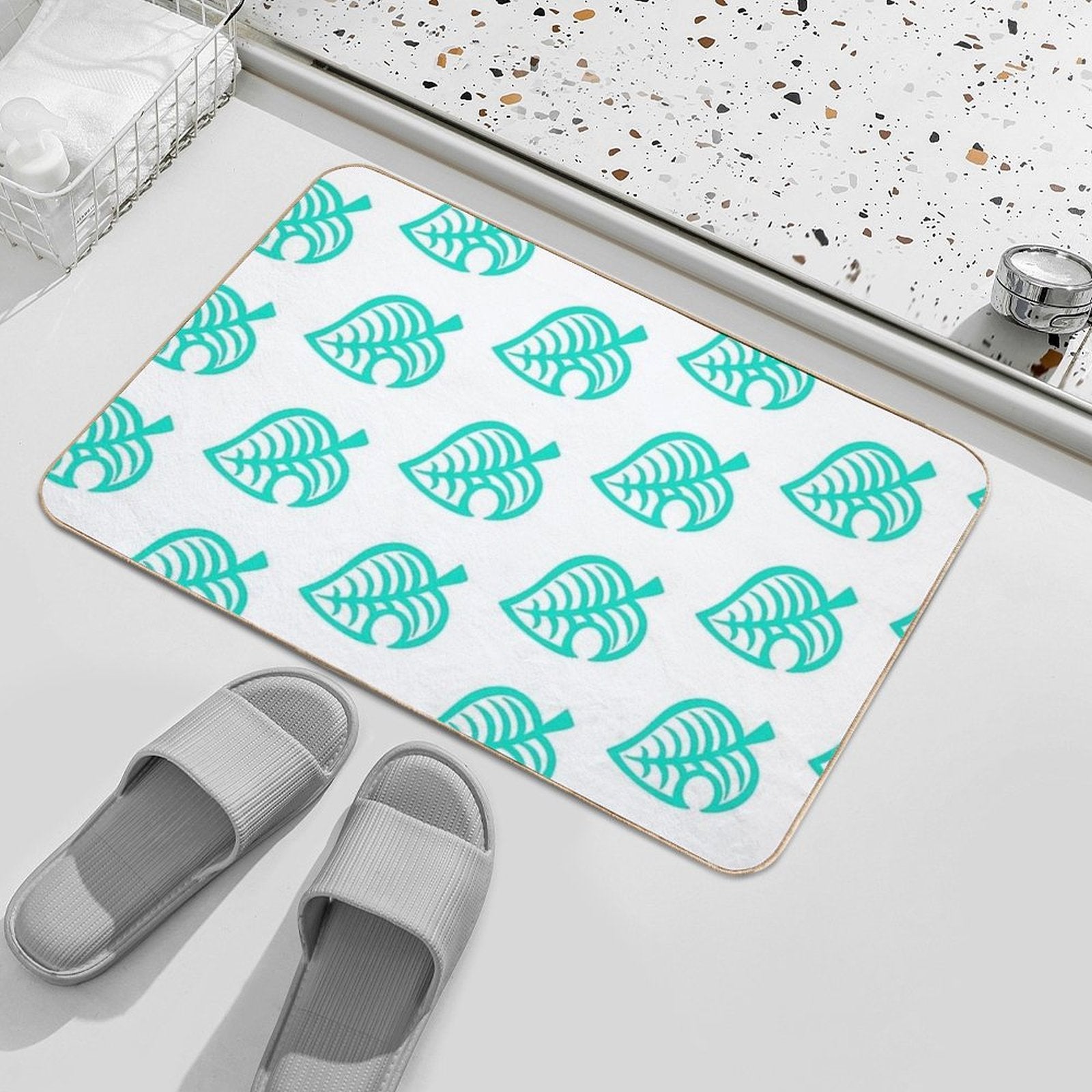 ACNH Leaf  Fade-Resistant Bath Mat