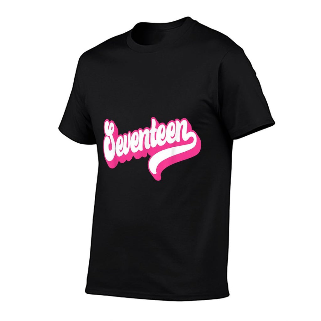 Seventeen 17 Years Old Pink For Girls For Her 17th Birthday  Vintage-inspired T-Shirt