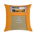 Orange Soft Short Plush Fabric Throw Pillow
