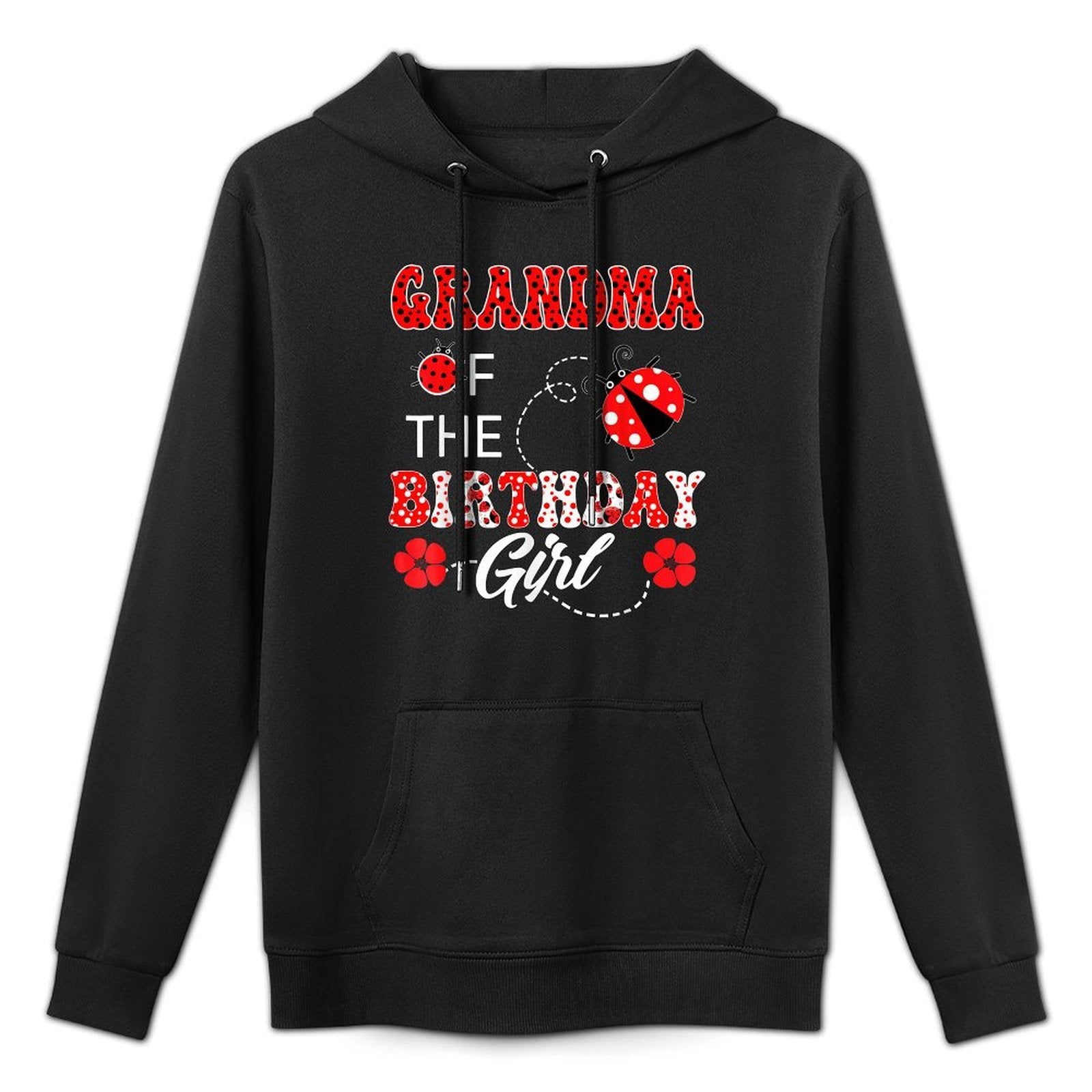 Grandma Of The Birthday Girl Family Matching Ladybug Casual Wear Hoodie