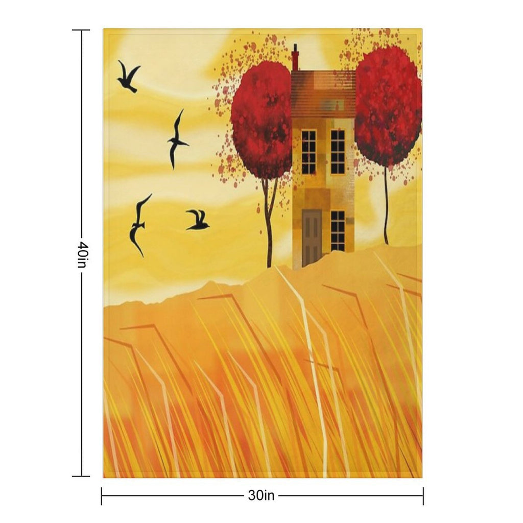 Morning Sunshine Sustainable Throw Blanket