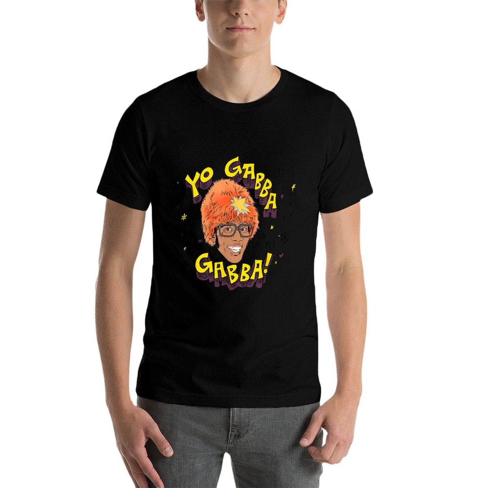 Yo Gabba Gabba! DJ Lance Illustration with Doodles TV Show  Graphic-printed T-Shirt