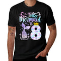 Mermaid 8th Birthday 8 Year Old Girl Eight Yrs Happy Bday  Lightweight T-Shirt