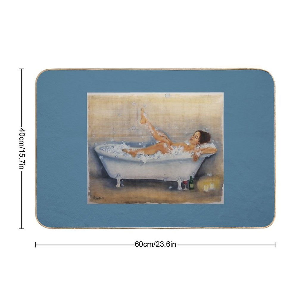 Magic of A Hot Bath  Rapid-Drying Bath Mat