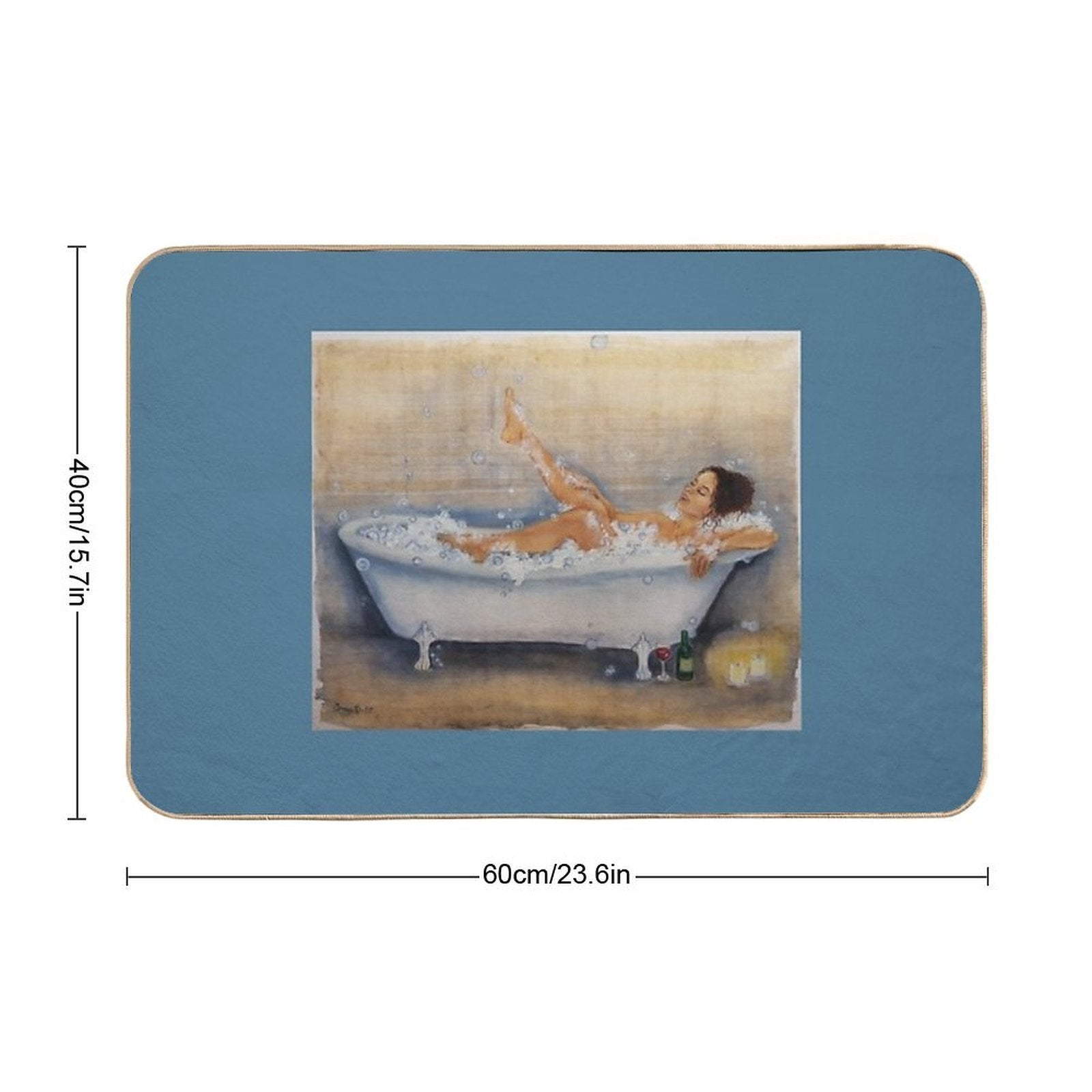 Magic of A Hot Bath  Rapid-Drying Bath Mat