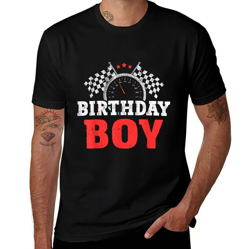 Birthday Boy Race Car Racing Car Driver Birthday Crew  Easy-care T-Shirt