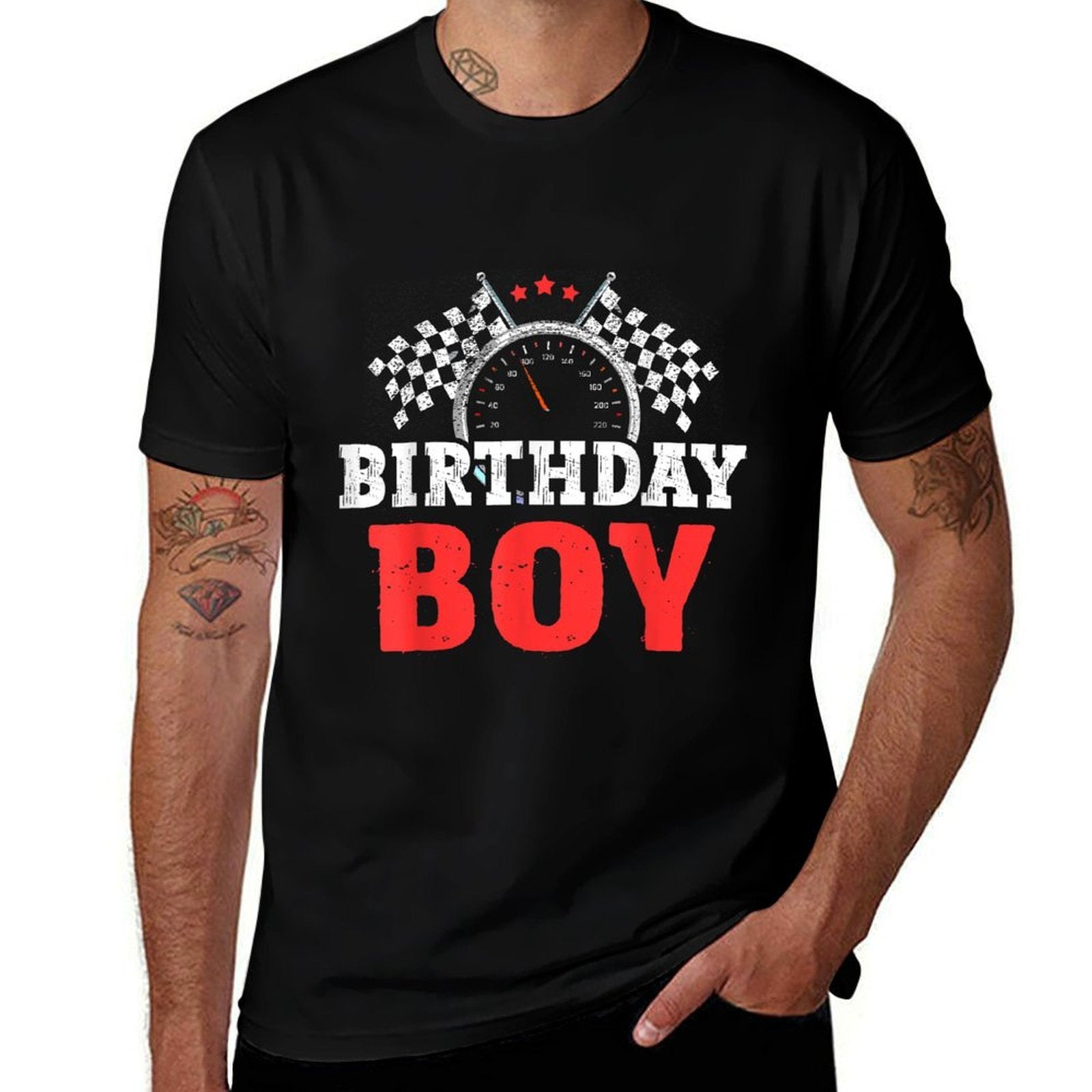 Birthday Boy Race Car Racing Car Driver Birthday Crew  Easy-care T-Shirt