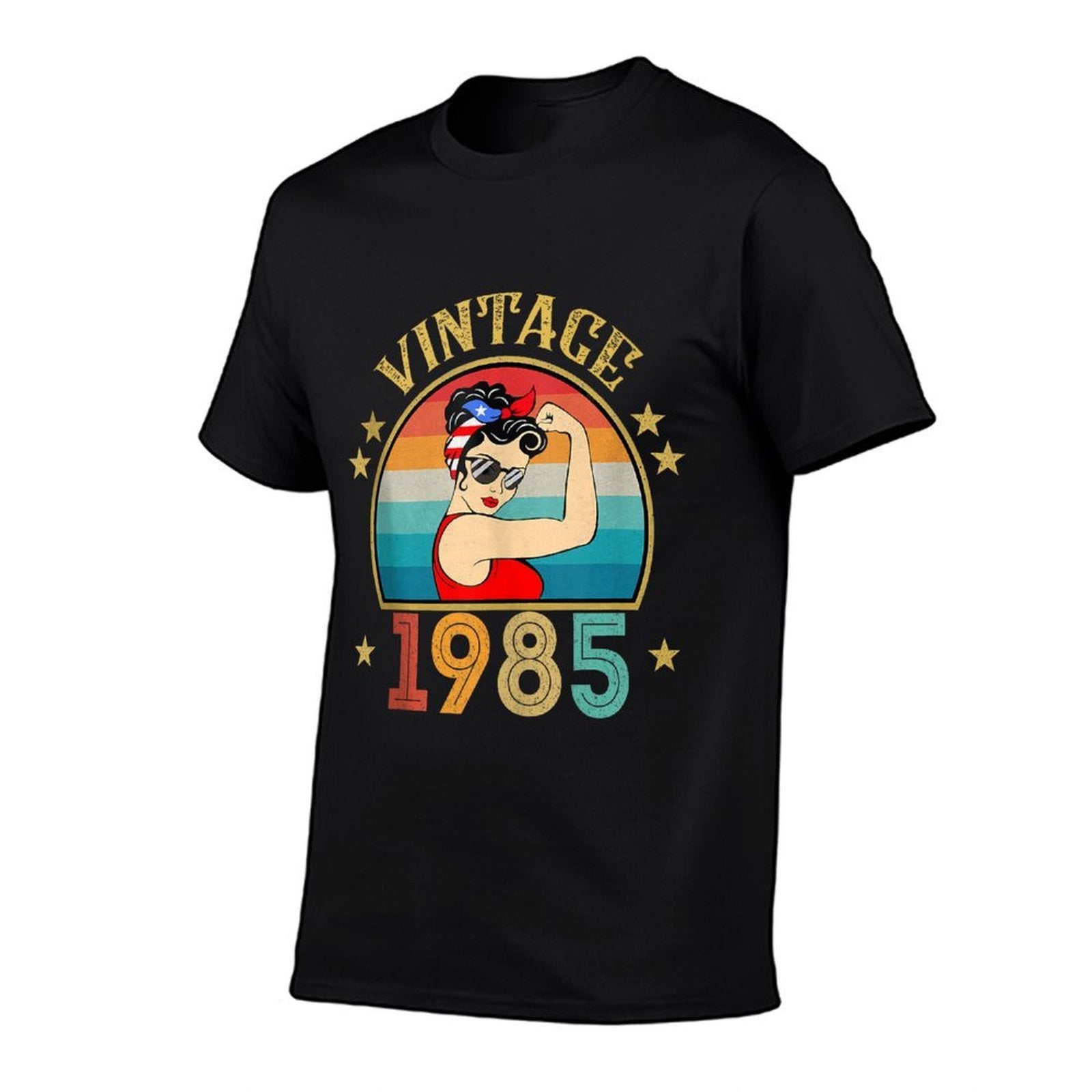 40th Birthday Gift 40 Years Old For Women Retro Vintage 1985  Oversized Silhouette T-Shirt