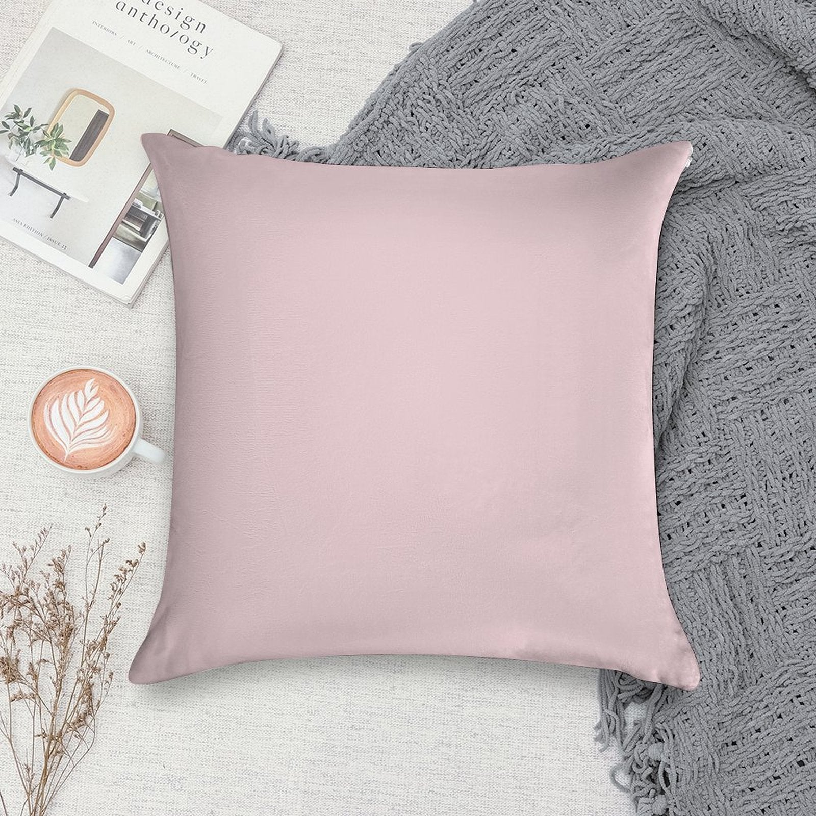 BEAUTIFUL COLORS  BLUSH PINK  COTTON CANDY  LIGHT PINK OVER 100 SHADES OF PINK AT OZCUSHIONS Soft Multiple Sizes Throw Pillow