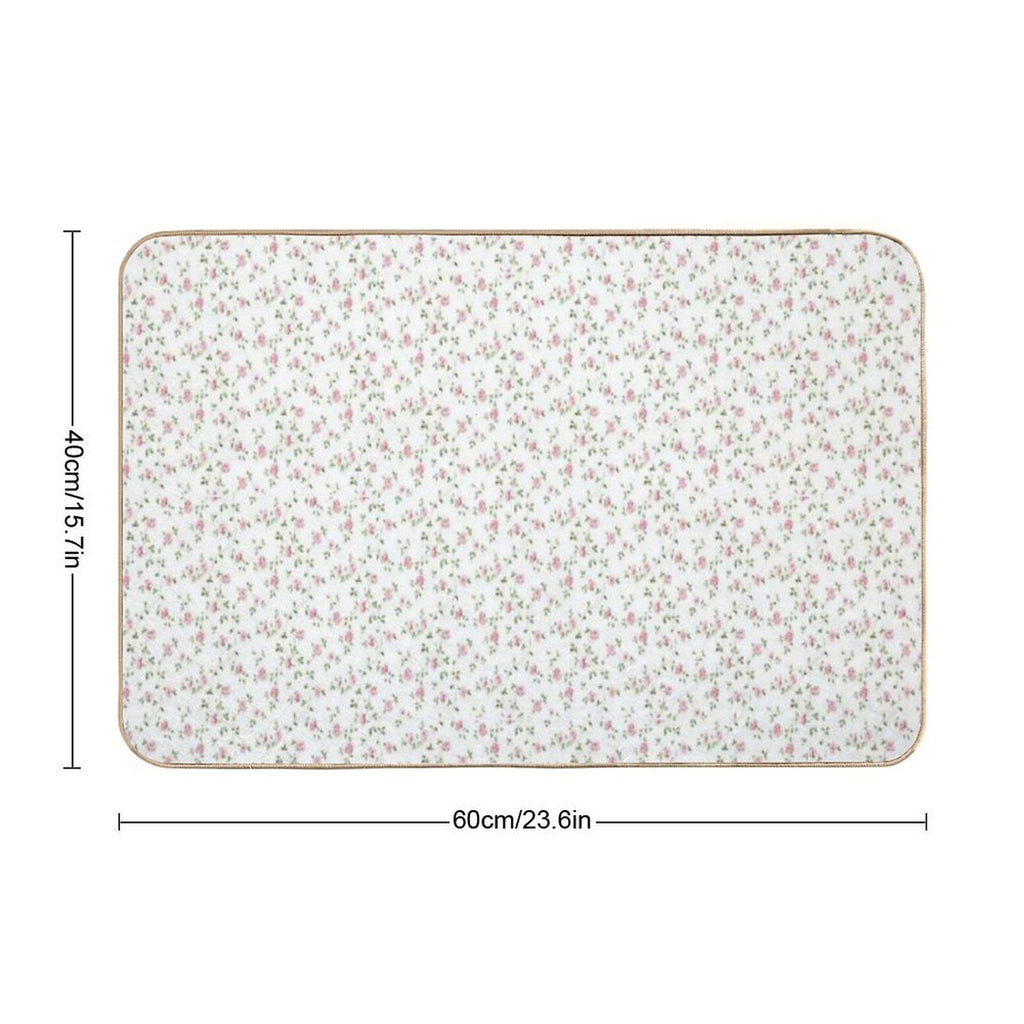 Coquette Floral Pattern  Stain-Proof Bath Mat