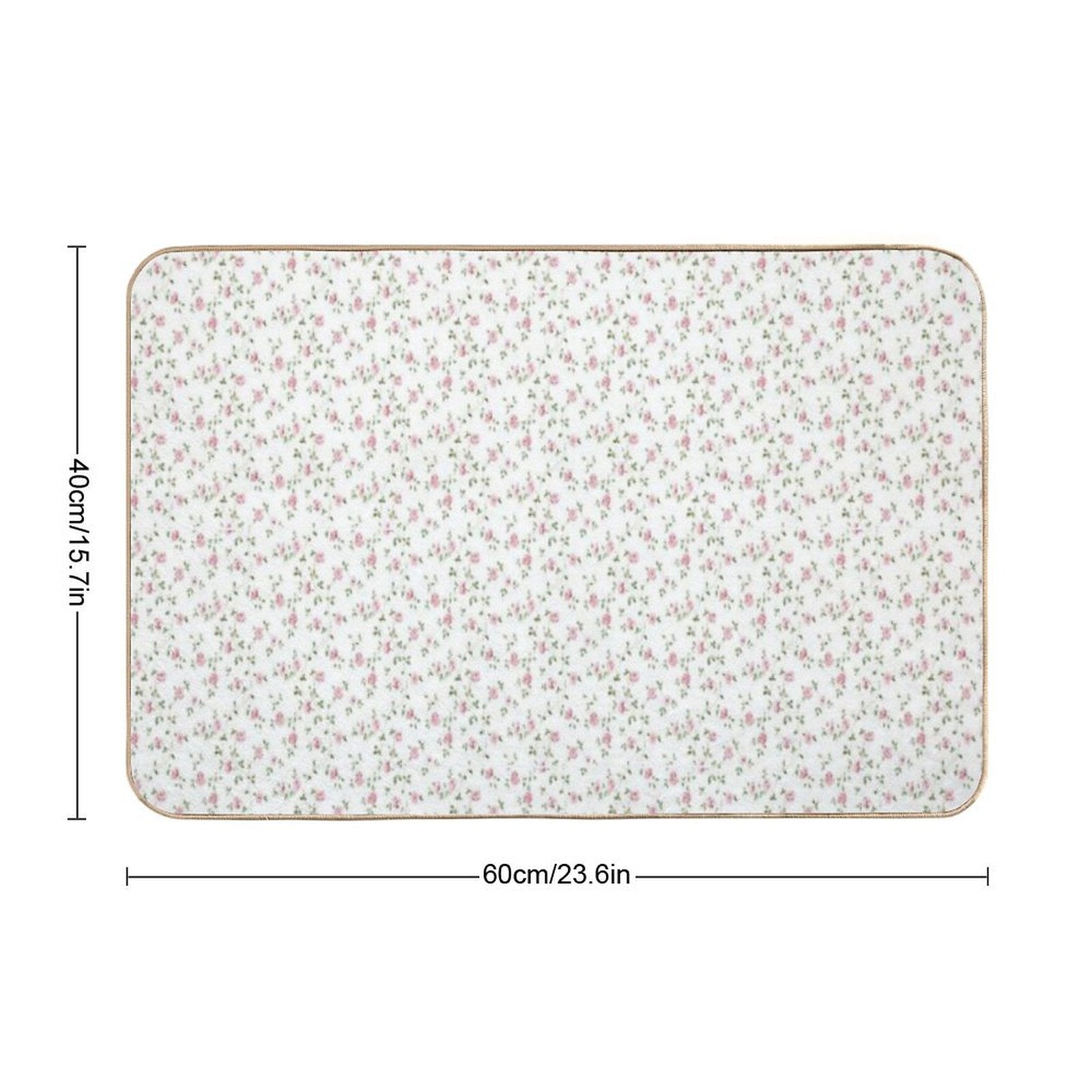 Coquette Floral Pattern  Stain-Proof Bath Mat