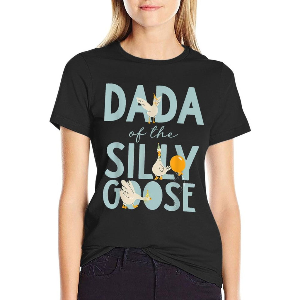 Dada Of The Silly Goose 1st Birthday Matching Family  Easy-care T-Shirt