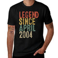 Legend 2004 21st Birthday Gifts for Men Women 21 Year Old  Fade-proof Color T-Shirt