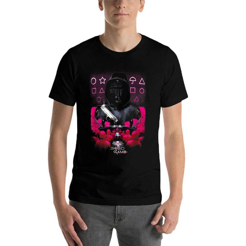 Squid Game Front Man Geometric Poster  Vintage-inspired T-Shirt