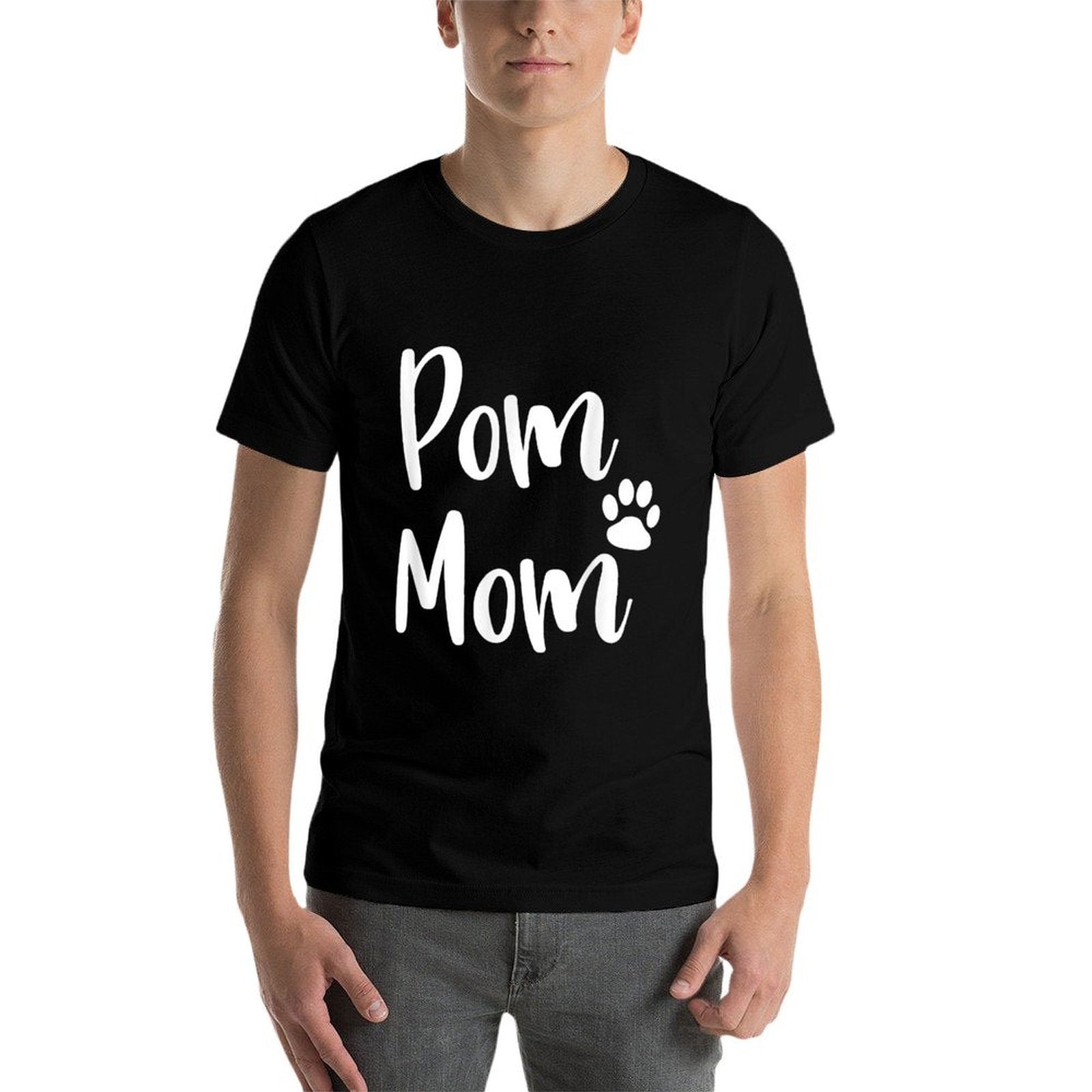 Pom Mom T-shirt Pomeranian Mom T-shirt Pom Mama T Shirt  Odor-resistant T-Shirt