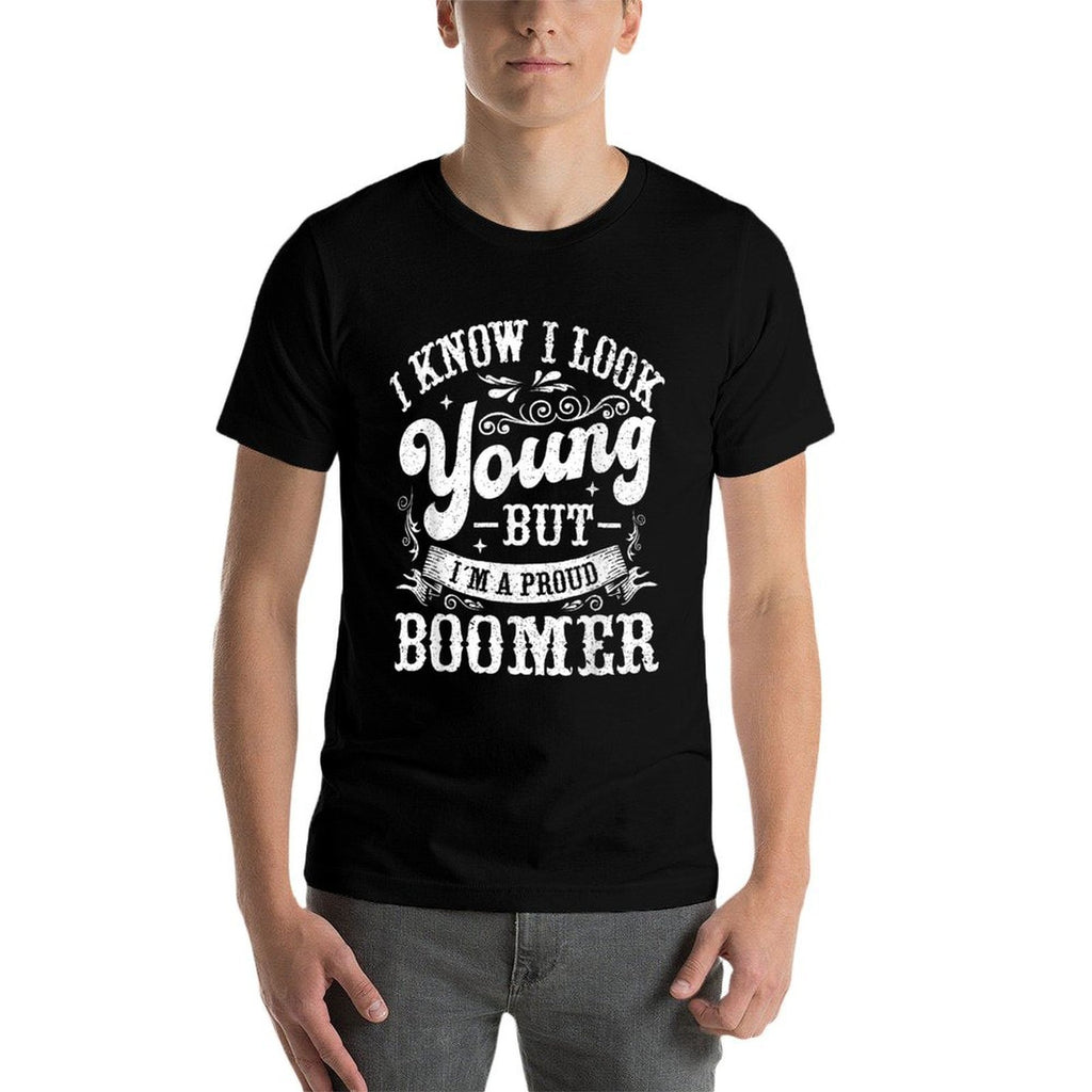 Milennial Meme Baby Boomer Accessories for Men Gen Z  Stretchy T-Shirt