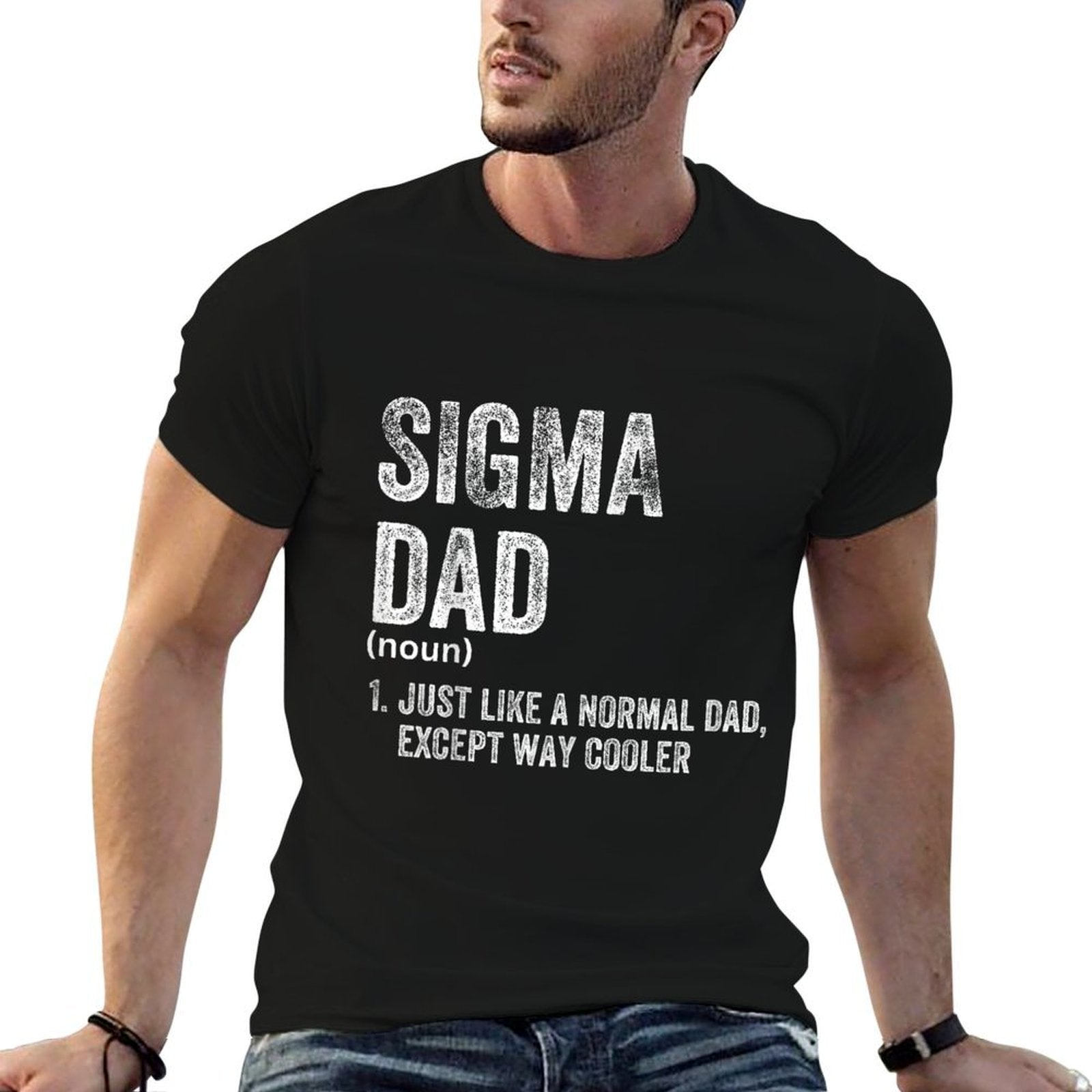 Sigma Dad Funny Meme Sigma  Trendy Pattern T-Shirt