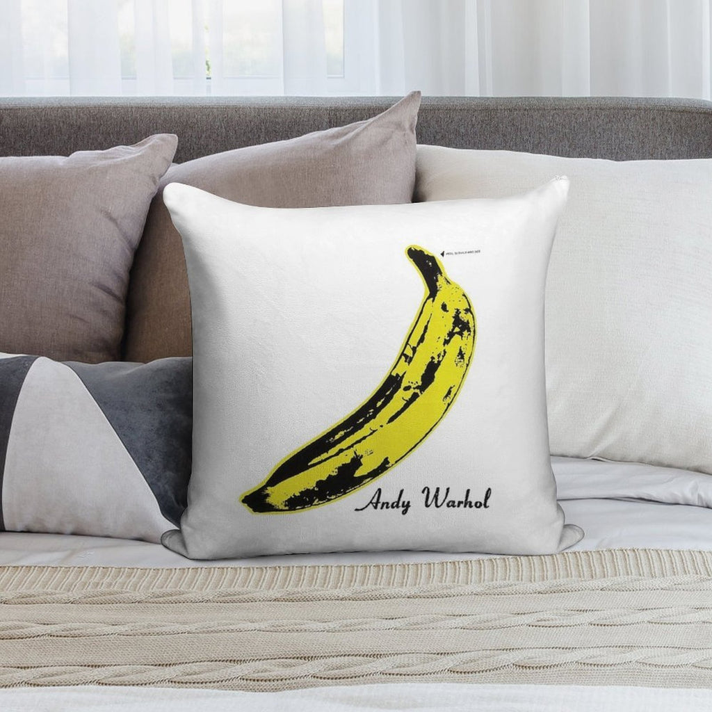 Andy Warhol Banana Velvet Underground Peel Slowly And See Soft Hidden Zipper Throw Pillow