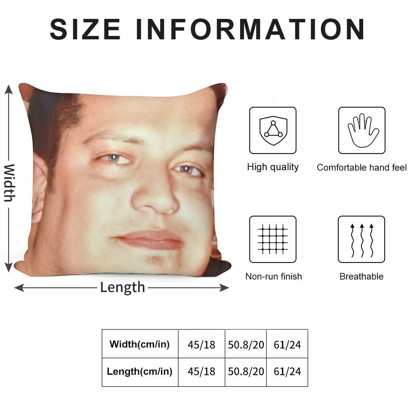 Sal's Face Soft Skin-Friendly Throw Pillow