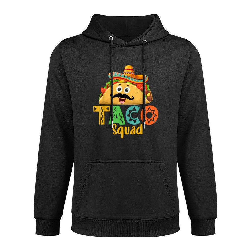 Mexican Food Lover Cinco De Mayo Taco Squad Cotton-Polyester Blend Hoodie