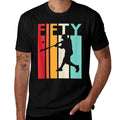 50th Birthday Gift Vintage Baseball for 50 Year Old  Polyester Blend T-Shirt