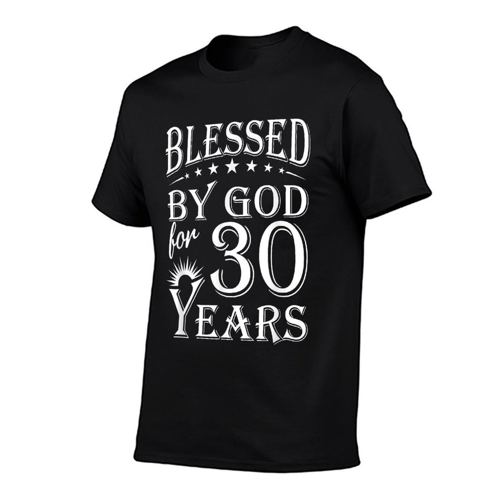Vintage Blessed by God for 30 Years Happy 30th Birthday  Quick-drying T-Shirt