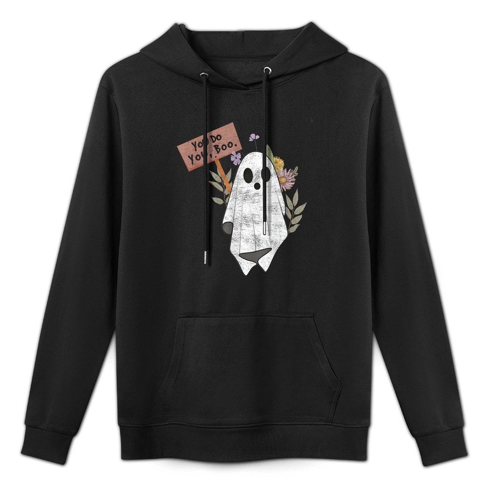 You Do You Boo Halloween Ghost Spooky Season Cute Ghost Hall Shrink-Resistant Hoodie