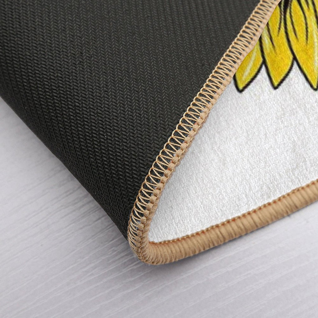 Just A Girl Who Loves Sunflowers  Slip-Resistant Bath Mat