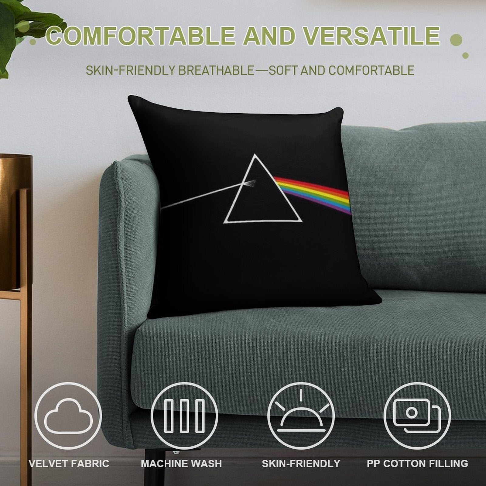 The Dark Side Of The Moon - PiinkFloyd List Album Songs  002 Soft Multiple Sizes Throw Pillow