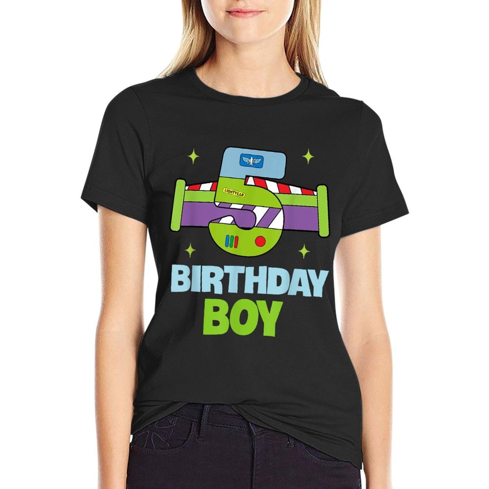 5th Birthday Boy Toy Lover Funny 5 Year Old Story Bday Party  Trendy Pattern T-Shirt