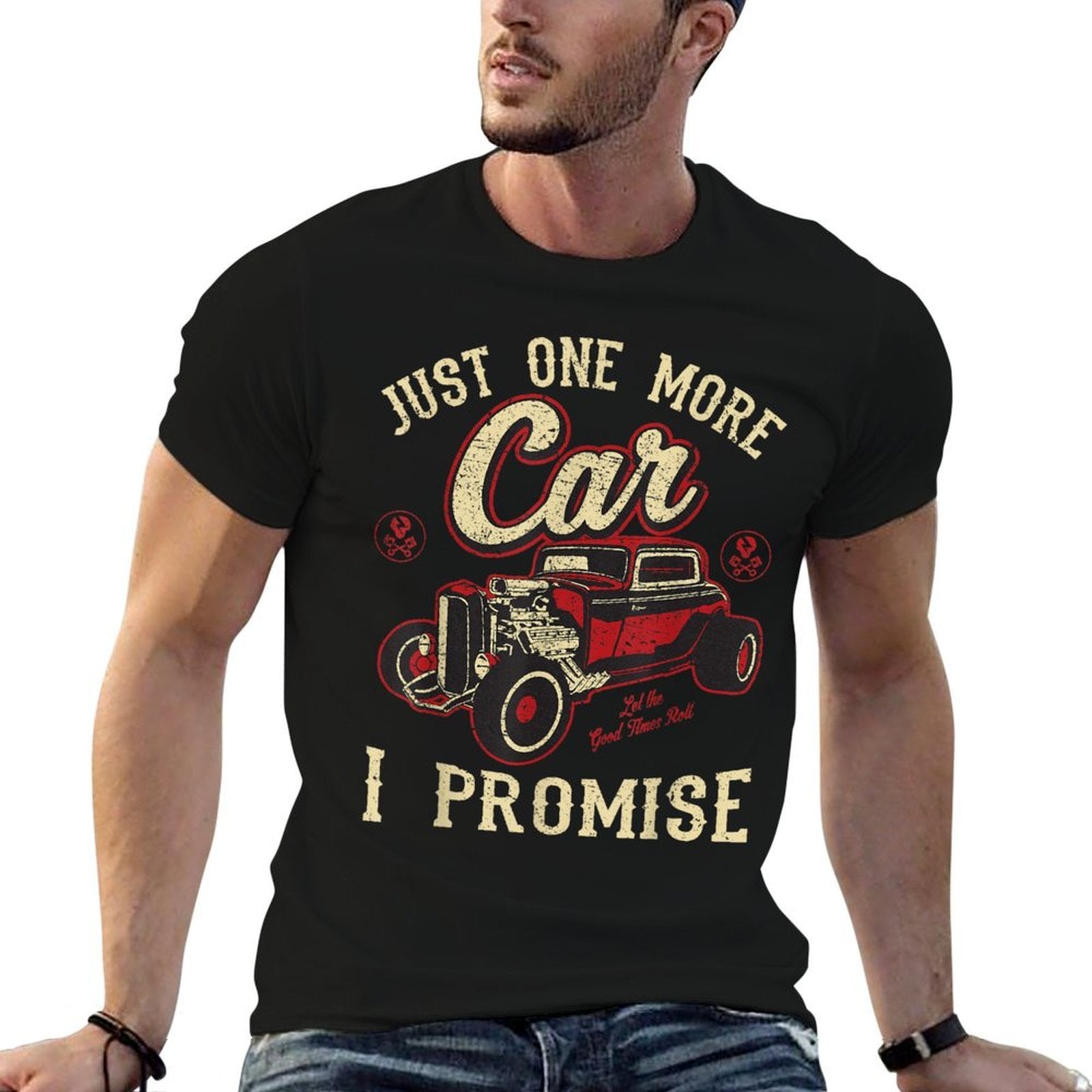 Classic Car Shirt Vintage Hot Rod Tee  Lightweight T-Shirt