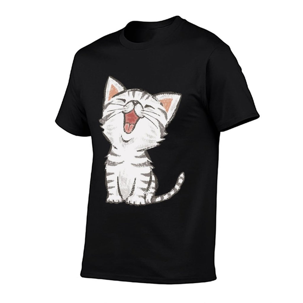 American Shorthair Happy  Polyester Blend T-Shirt