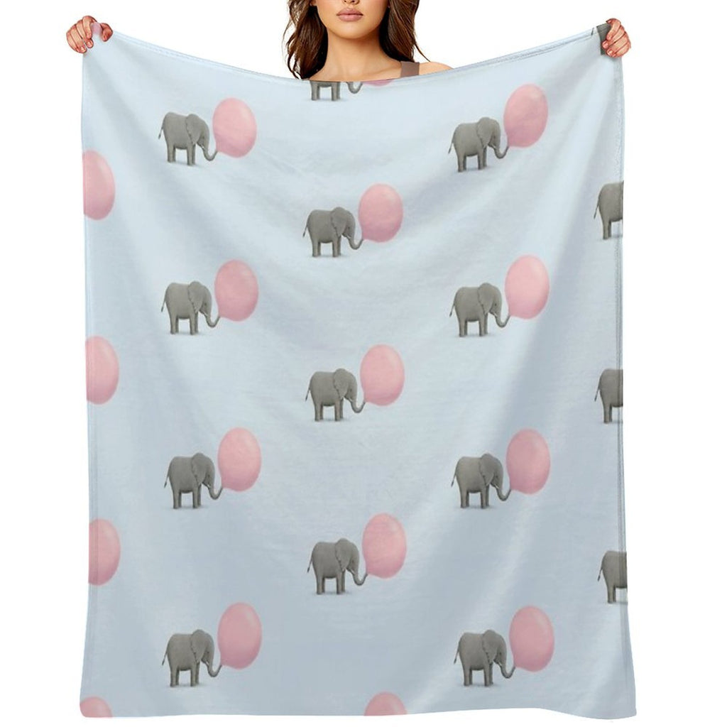 Jumbo Bubble Gum Velvety-soft Throw Blanket