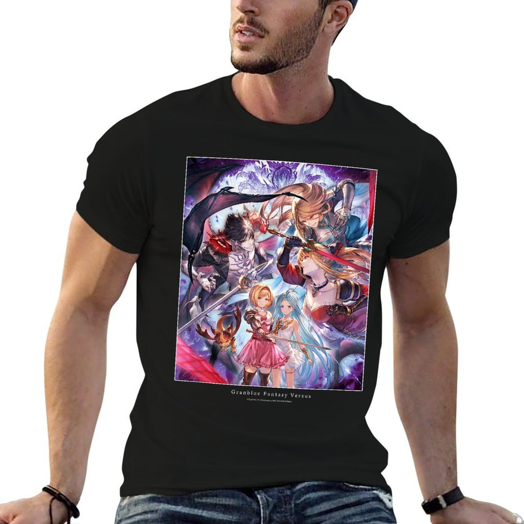 Cygames, Inc. Granblue Fantasy Versus Legendary Edition Black Small Modern Classic Fit  Eco-friendly Material T-Shirt