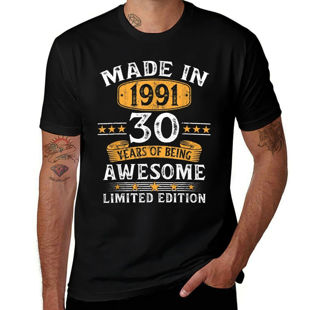 30 Years Old Made In 1991 Limited Edition 30th Birthday  Affordable Price T-Shirt