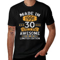 30 Years Old Made In 1991 Limited Edition 30th Birthday  Affordable Price T-Shirt