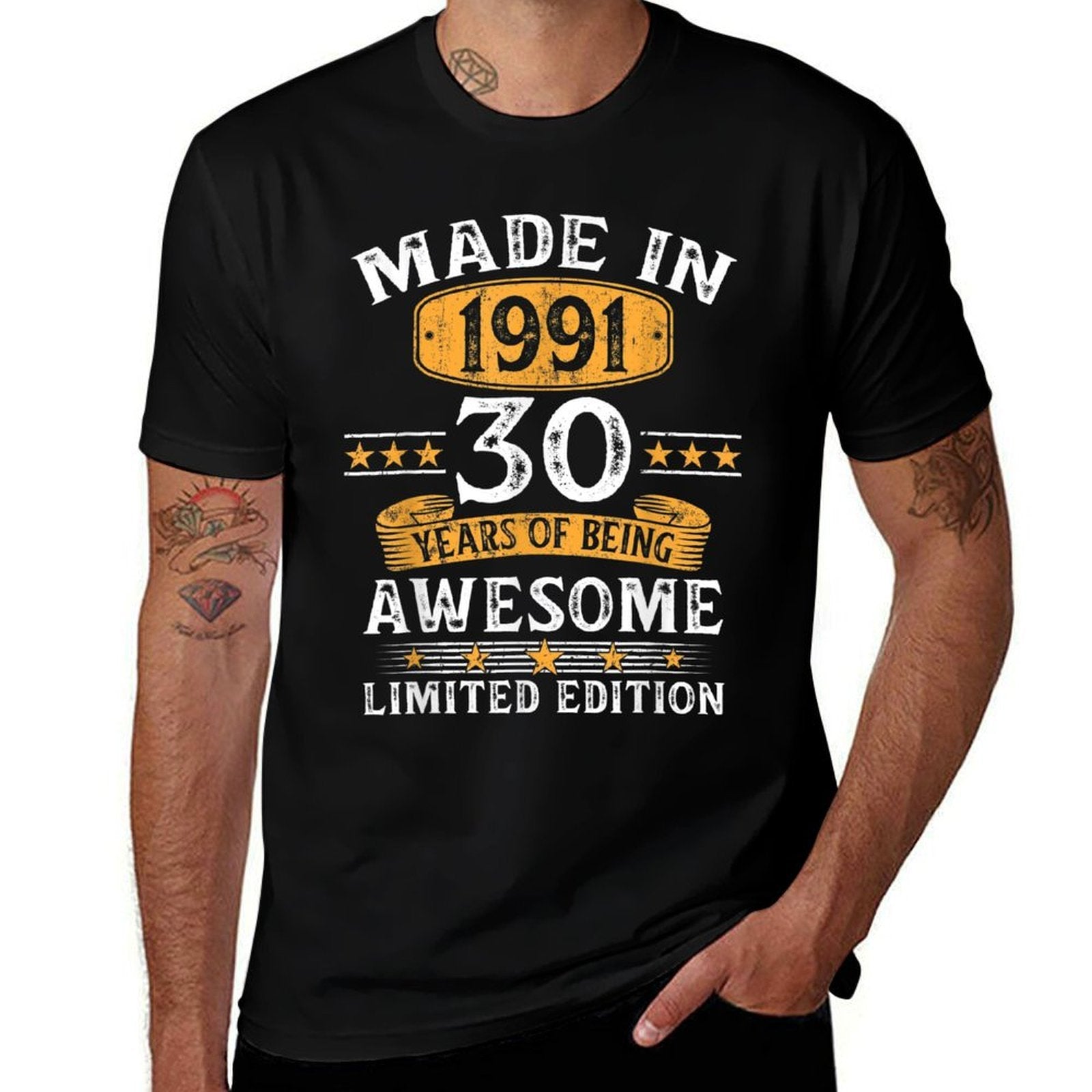 30 Years Old Made In 1991 Limited Edition 30th Birthday  Affordable Price T-Shirt