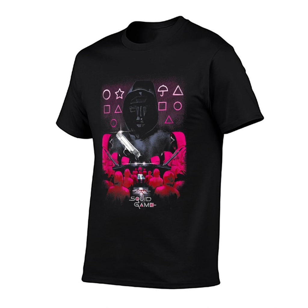 Squid Game Front Man Geometric Poster  Vintage-inspired T-Shirt