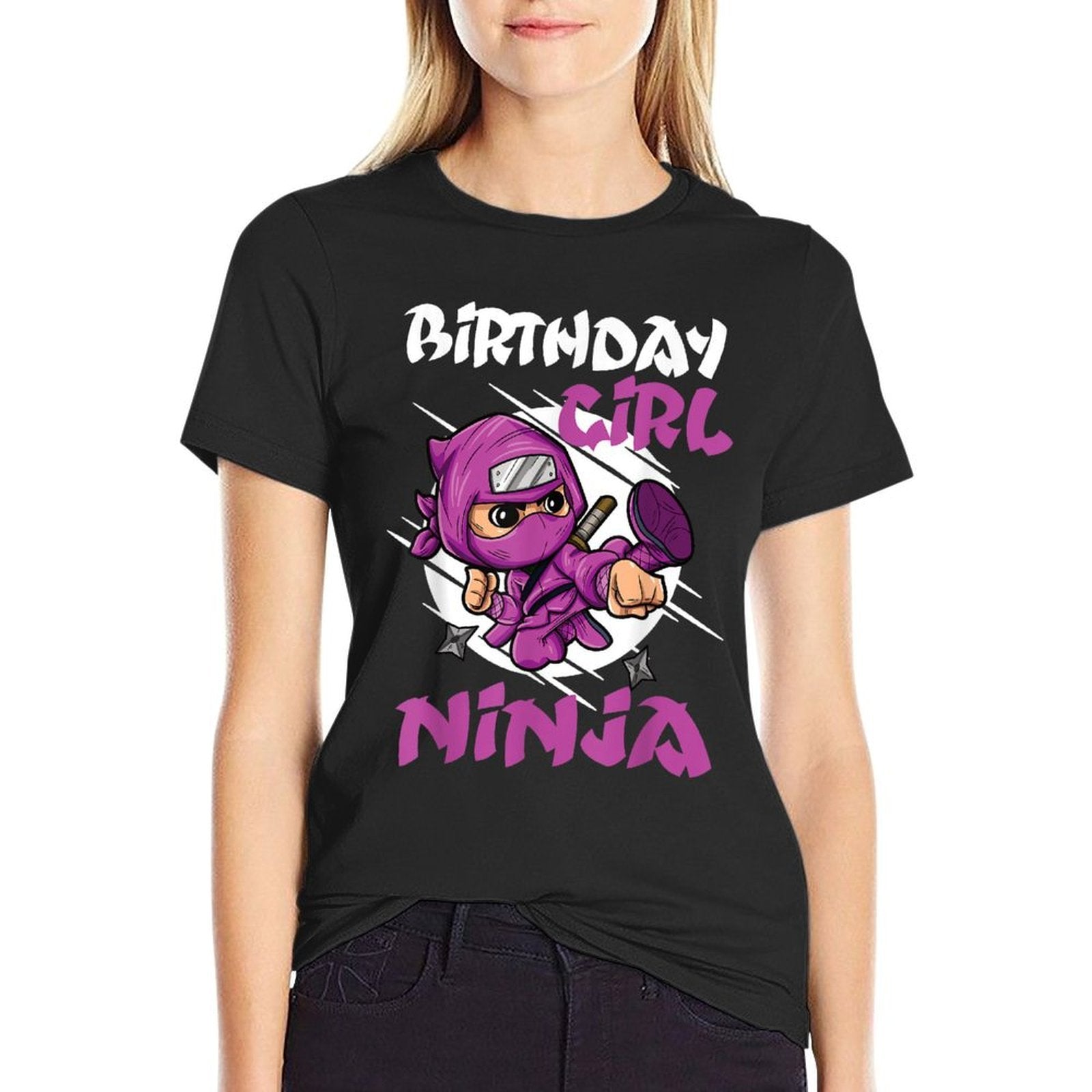 Birthday Girl Ninja Squad Kids Birthday Party Little Ninja  Breathable T-Shirt