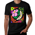 Matisse Inspired Botanical Floral Abstract Pattern Premium Comfortable T-Shirt