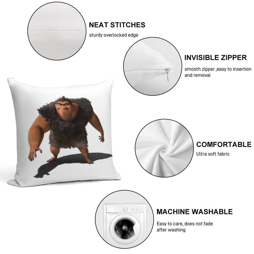 Grug Soft Easy Maintenance Throw Pillow