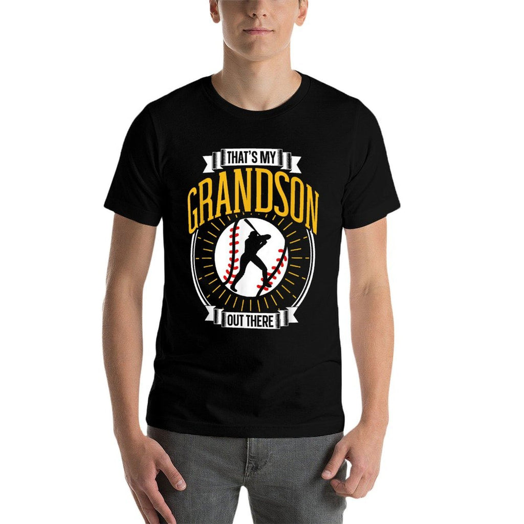 Thats My Grandson Out There Baseball Sports Hobby Athlete  Lightweight T-Shirt