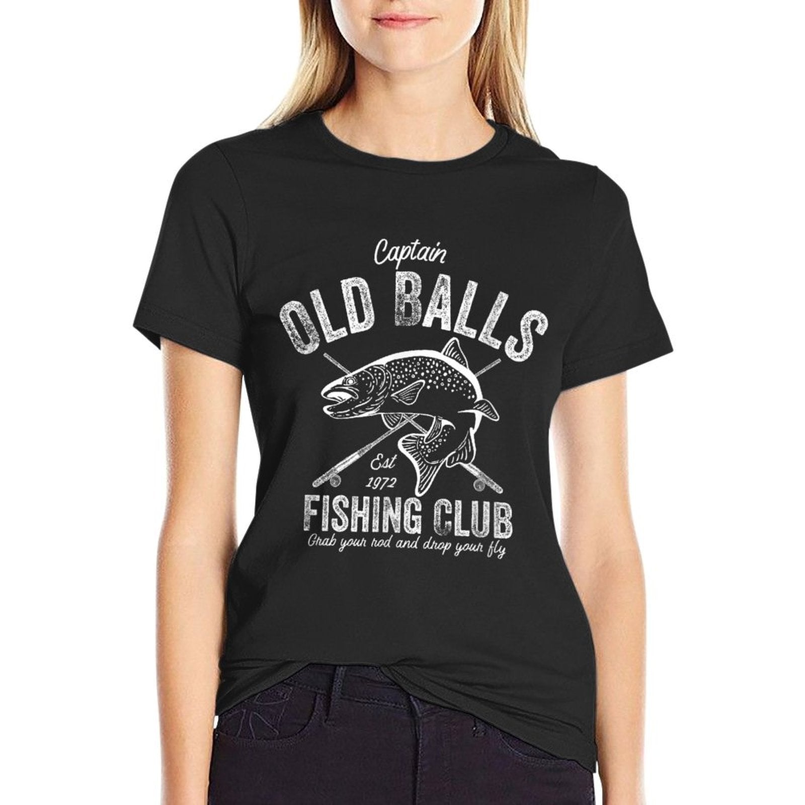 Funny Fishing Birthday Old Balls for Men's 50th Birthday  Soft T-Shirt