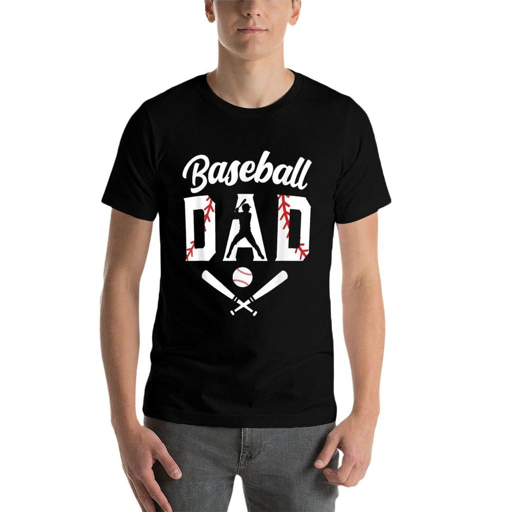 Baseball Dad Fathers Day Baseball Player Lover for Daddy  Versatile T-Shirt