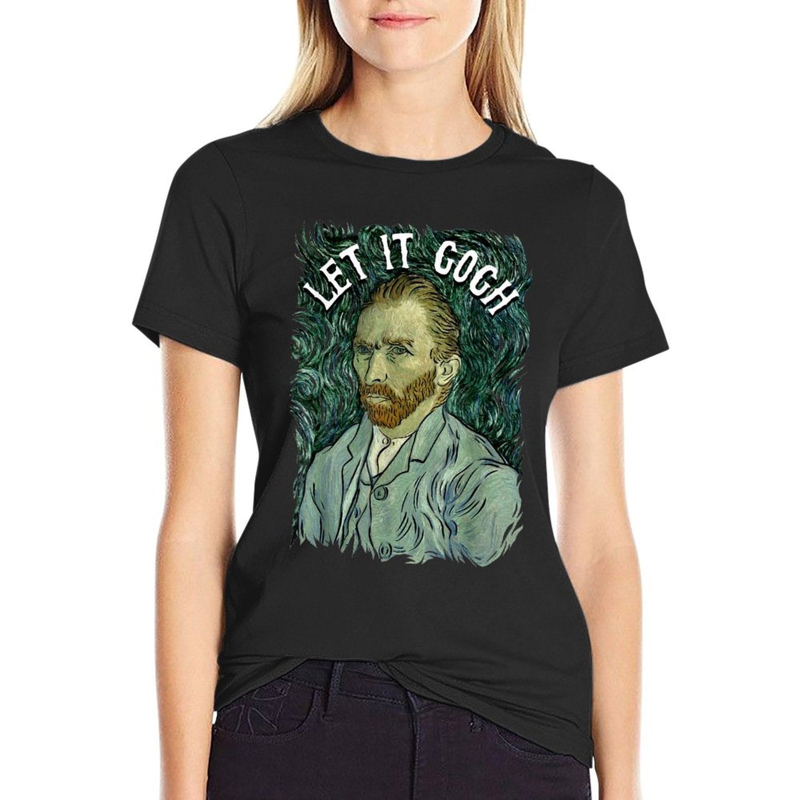 Let It Gogh T Vincent Van Gogh Artist Funny Image Gift  Classic T-Shirt