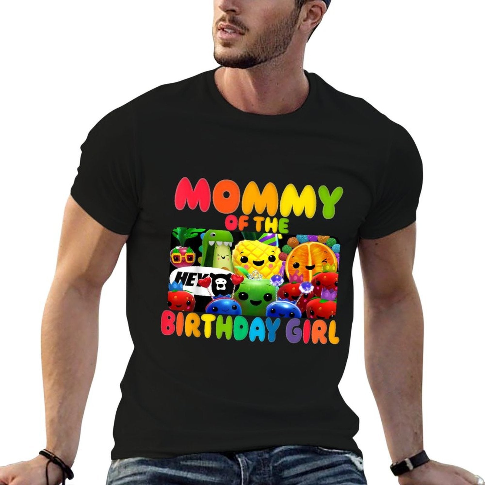 Mommy Of The Birthday Girl Fruit Birthday Family Matching  Summer-ready Fabric T-Shirt