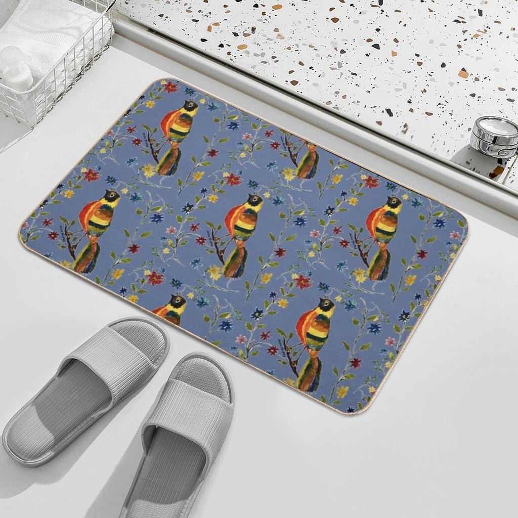 Tropical Bird  Odorless Bath Mat