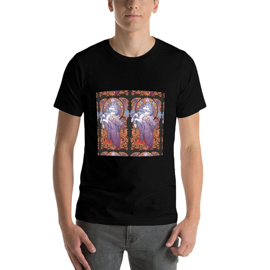 Lady Amalthea - The Last Unicorn  Ribbed Collar T-Shirt