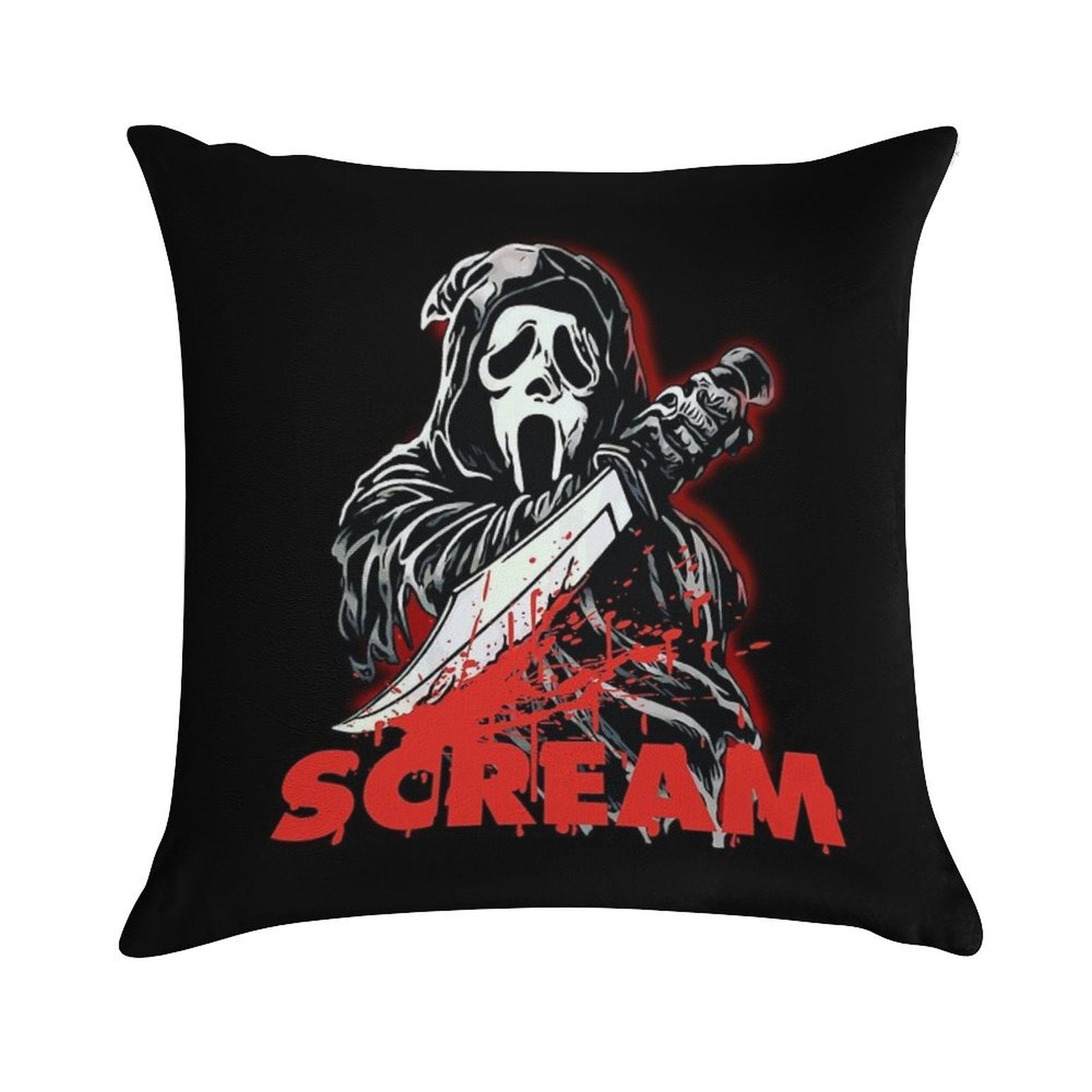 Scream Movie Soft Reinforced Edging Throw Pillow